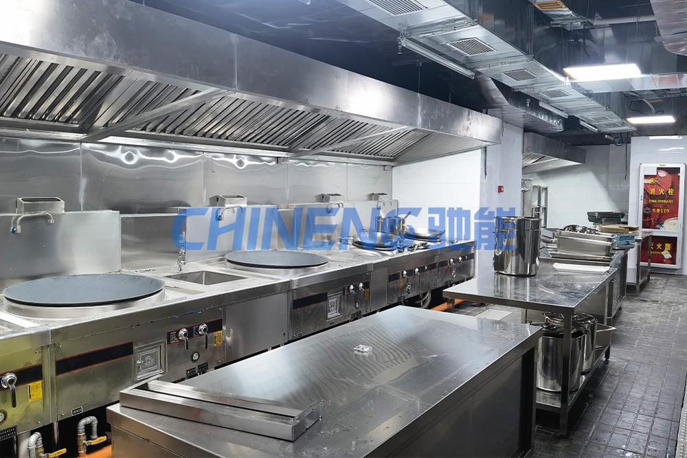 深圳貝特瑞員工食堂廚房工程烹飪區(qū)