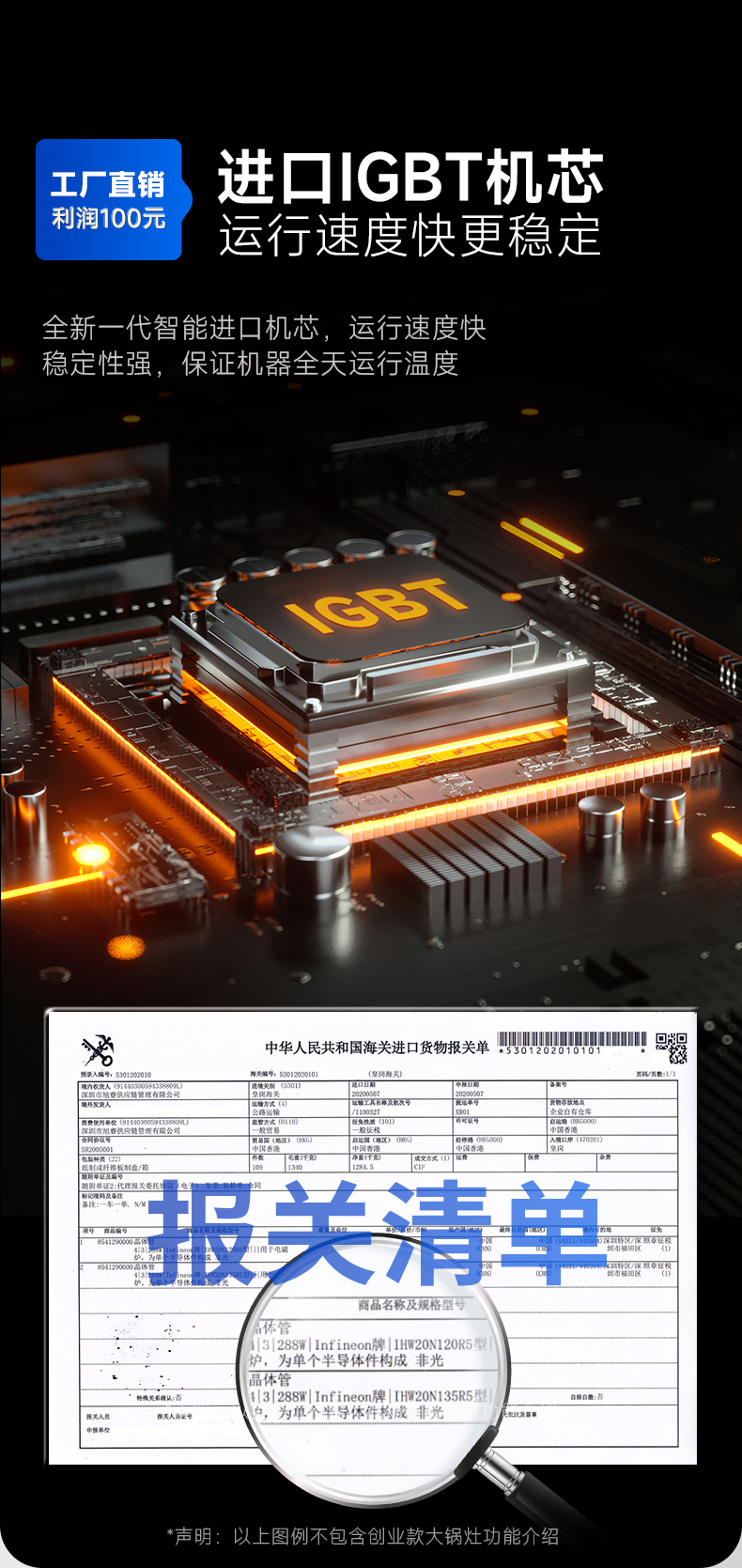 單頭大炒爐進口igbt