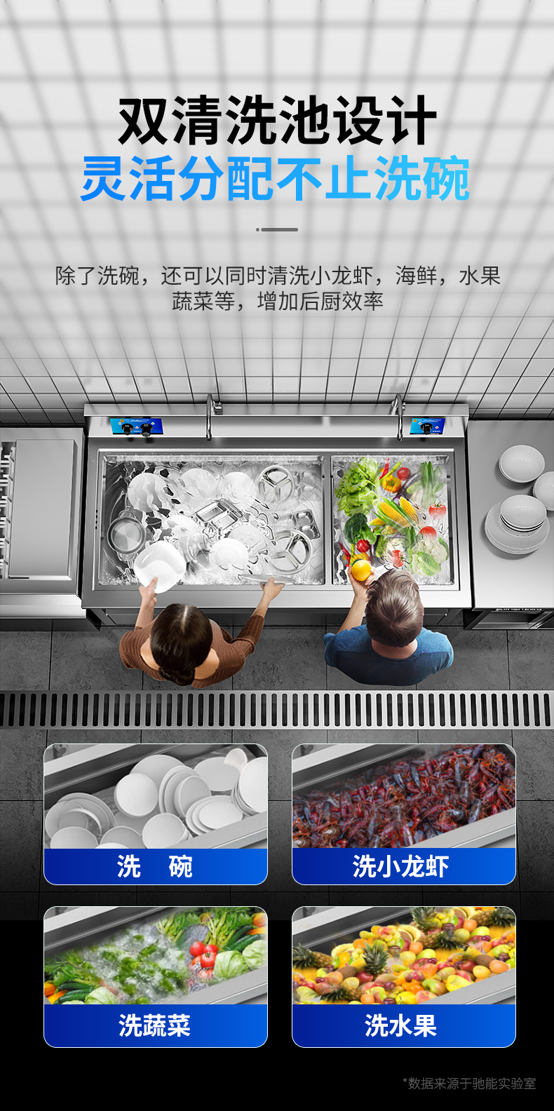 超聲波洗碗機清洗雙池設(shè)計